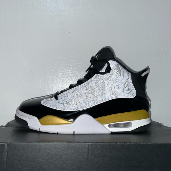 jordan dub zero black metallic gold white